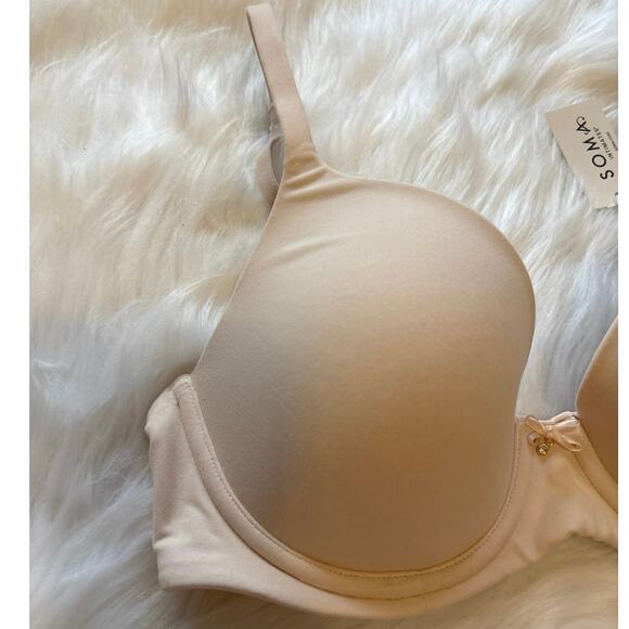 Soma Embraceable NWT nude beige underwire perfect coverage bra 32D - Picture 2 of 6